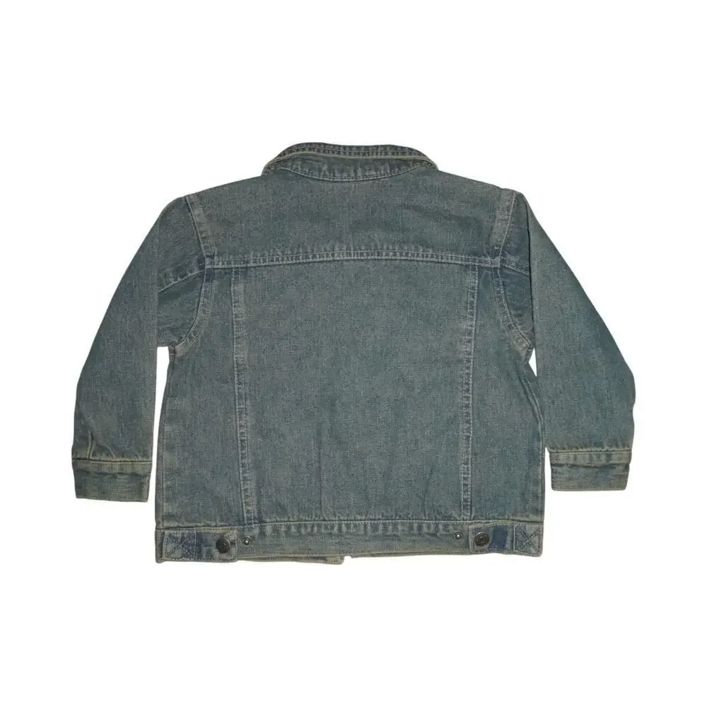 U.S. Polo Assn Kids Denim Trucker Jacket Size 3T NWT Medium Wash 100% Cotton